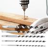 5pcs Carbon Steel Fast Cut Auger Bit Hardened Alloy Steel Wood Drill Bit Set  Wood Drilling