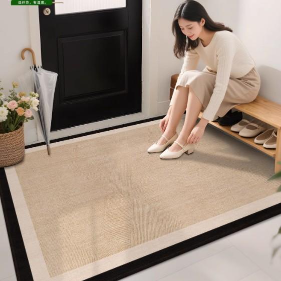 Premium Entry Door Floor Mat, Door Non-Slip And Dirt-Resistant Leave-In Household Entry Floor Mat Can Be Cut And Easy To Take Care Of Carpet