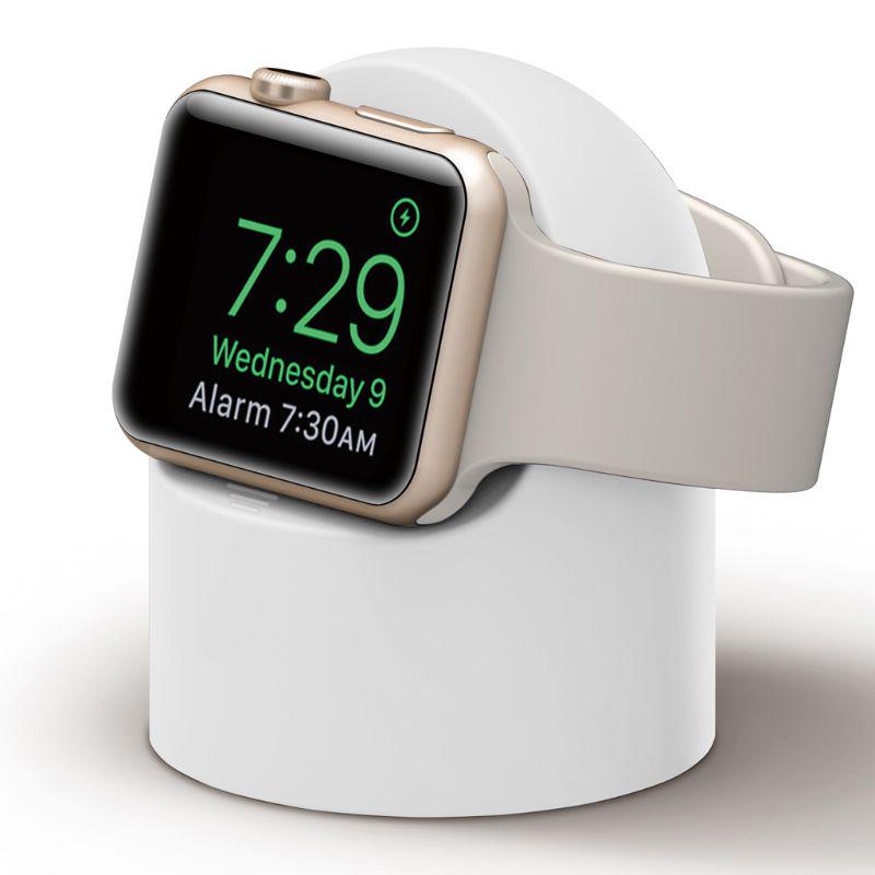 For Apple Watch Charger Stand iWatch Ultra/8/SE2/7/6/SE/4/3 49mm/45mm/44mm/42mm/41mm/40mm/38mm Durable Silicone Nightstand Mode
