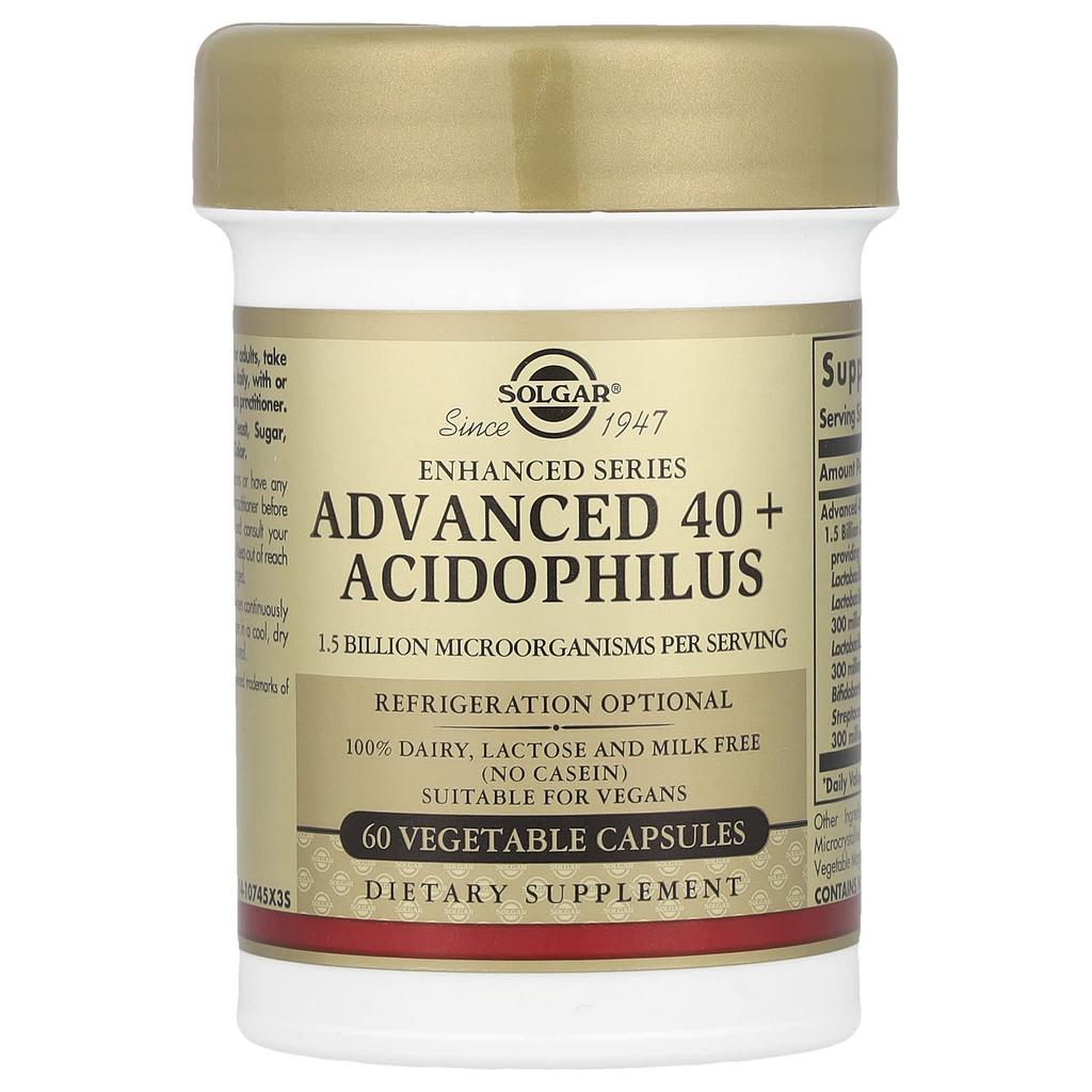 Advanced 40+ Acidophilus, Veggie Capsules 60