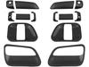 Weave Carbon Door Handle Covers and Door Protectors for Toyota Ace 200 Series TRISTAR'S [Plain Fiber] (14-Piece Set) Hiace/Regius