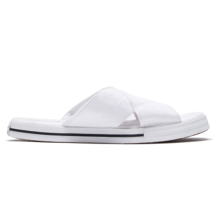 Converse Шлепанцы One Star Удобные Повседневные Шлепанцы на Резиновой Подошве Женские Сандалии Белые Черные 565530C