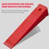 6pcs Locator Spacer Anti Slip Texture Plastic Wedge Set Installer Cushion Block Adjustment Tool for Door Window Quick Leveling