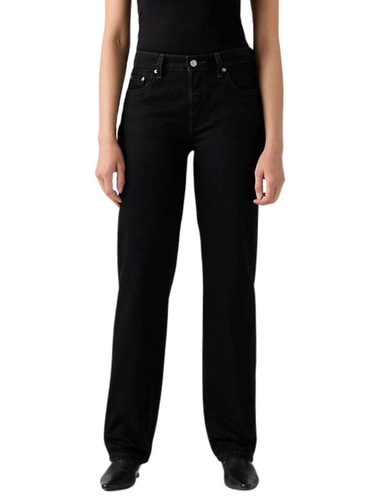 Levi's 501 Women's Jeans Loose Fit Mid-Rise Cotton Black