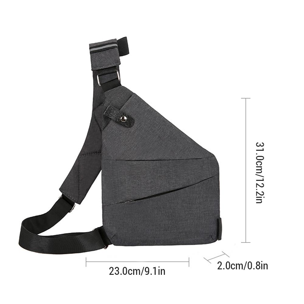 Shoulder Bag Chest Bag for Men / Women Lightweight Multi-functional Travel Sling Bag Scientific