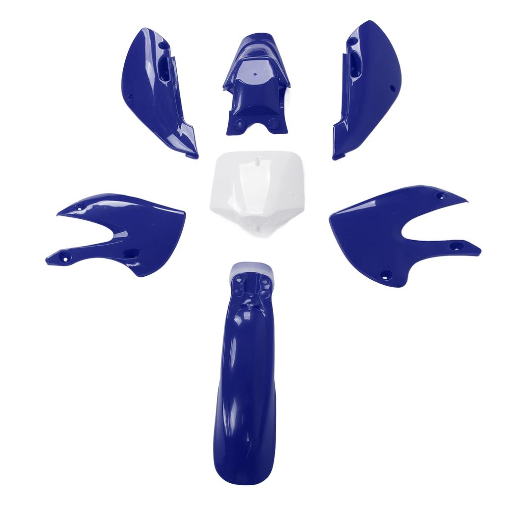 7pcs Dirt Bike Plastic Fairing Kit Body Work Fairing Set Motorcycle Accessories Replacement for KLX110 KX65