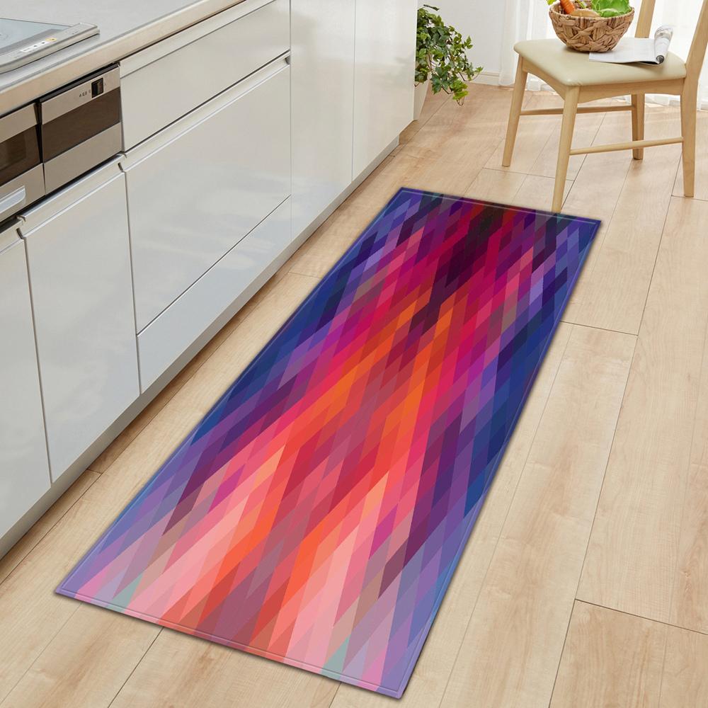 Коврик для входной двери, кухонный ковер, спальня, гостиная, детский коврик для пола, нескользящий коврик для коридора с узором