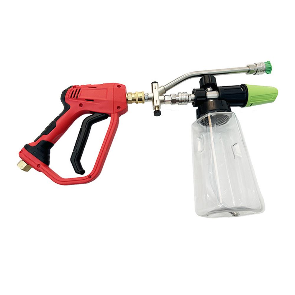 Foam Cannon for Pressure Washer with Dual-Connector Tool, Car Foam   with 1/4'' Quick Connect 1L Transparent Bottle