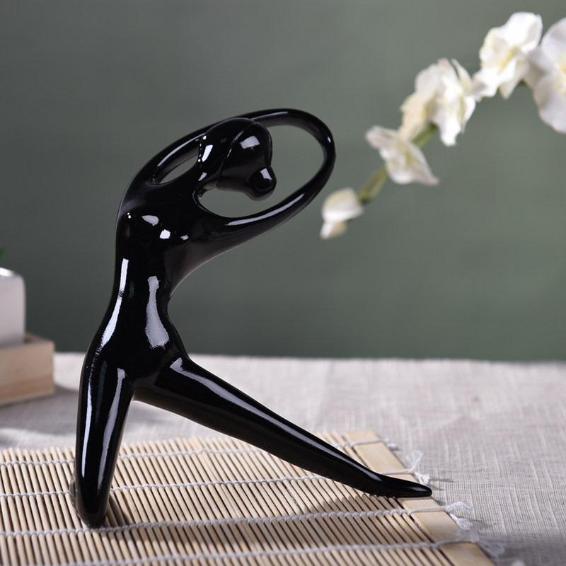 Resin Crafts Jane European Creative Abstract Yoga Girl Decoration Living Room Home Decoration