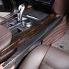 Для BMW X5 F15 2014-2018 Настоящее углеволокно Крышка отделки обеих сторон консоли переключения передач салона автомобиля Аксессуары для интерьера автомобиля