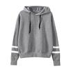 Women's Fashion Casual Loose Long Sleeve Solid Color Hooded Sweatshirt Blouse