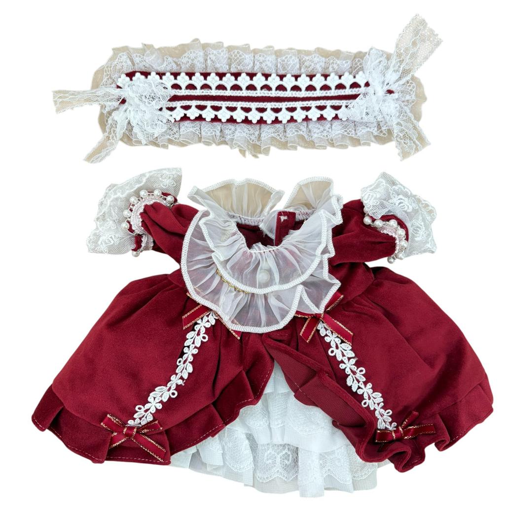 AXLUCE Linabelle Gelatoni Stella Lou Куки Энн размер S платье одежда костюм плюшевая кукла не входит плюшевая одежда (красный)