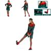 Women's Festive Xmas Elf Outfit Velvet Cosplay Costume With Bells