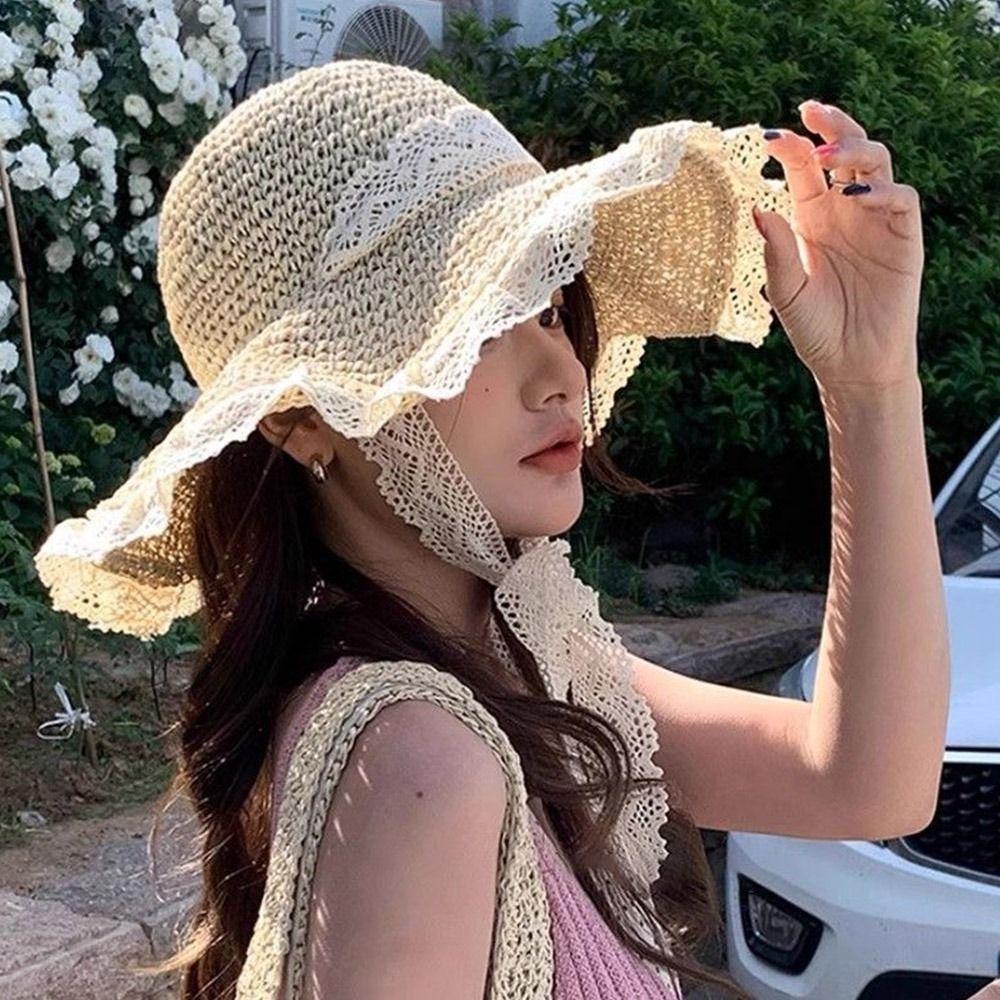 Beach Straw Hat UV Protection Fisherman Cap New Beach Hats