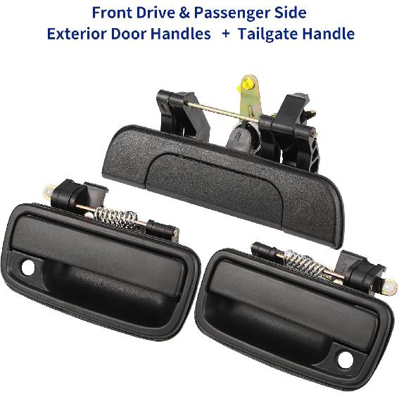 Exterior Door Handle & Interior Door Handle Set Compatible With 1995-2000 Toyota Tacoma,Replaces# 69220-35020, 69210-35020,6909035010