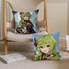 Collei Genshin Impact 45*45cm Cushion Cover Pillow Cover Decor Pillowcase Home Pillowcase For Couch Pillow