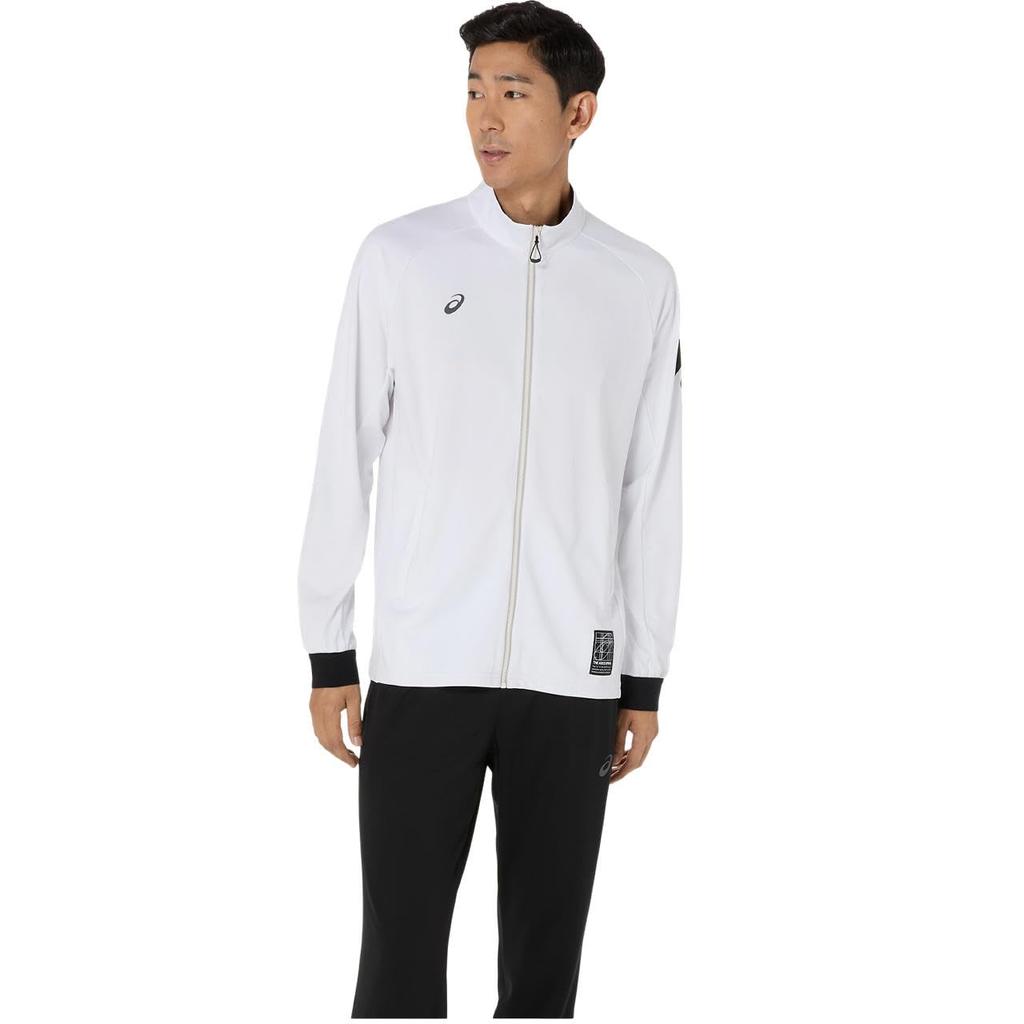 Training Wear Dry Stretch Knit Jacket 2031E986 Unisex Adults 100 2XL [ASICS] (Brilliant White)