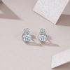 WUIHA Vintage 100% 925 Sterling Silver 5 MM Round Cut D Color Real GRA Moissanite Diamonds Studs Earrings Fine Jewelry Pass Test