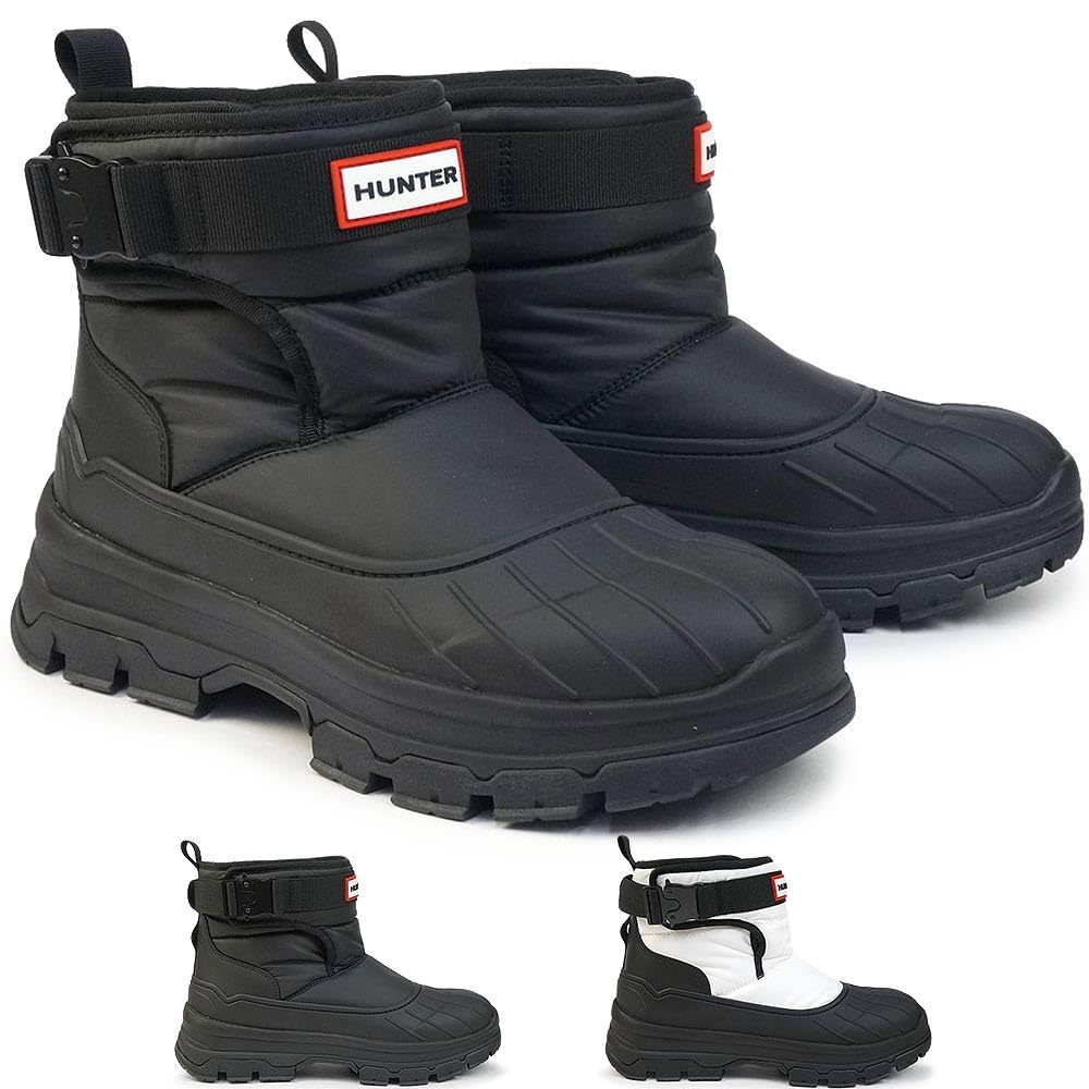 Hunter WFS2000NYR W Ботинки женские с короткой пряжкой, размер 6 UK, легкие, водостойкие, бело-черные, (25,0 см)