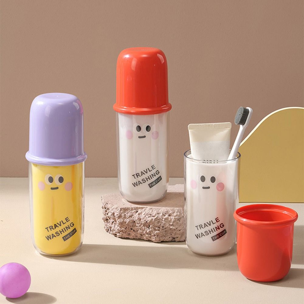 Пластиковый мультяшный ящик для хранения мытья, легкий набор зубных щеток, футляр для хранения зубных щеток, дорожный футляр