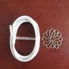 5Meter White Curtain Wire Hanging Cord Kit With 6 Pairs Of Hooks And Eyes For Net Curtain Rods