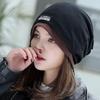 Ruffle Turban Hat Solid Color Beanie Scarf Casual Plait India Hat