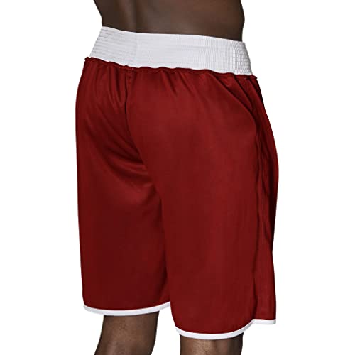 Боксерские шорты LEONE 1947 Double Face, Унисекс, Двусторонние, Эластичный пояс, Размер S, Синий/Красный, AB215 [Оригинал]