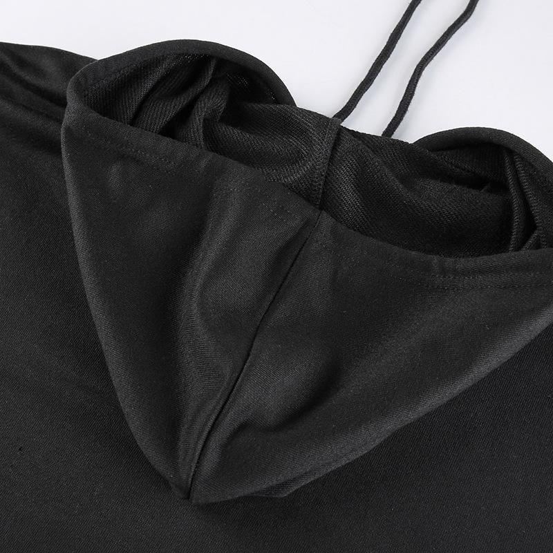 Y2K Rhinestone Skeleton Hoodies Women Gothic Black Red Zip-up Sweatshirts Female Retro Harajuku Hooded Coats Streetwear