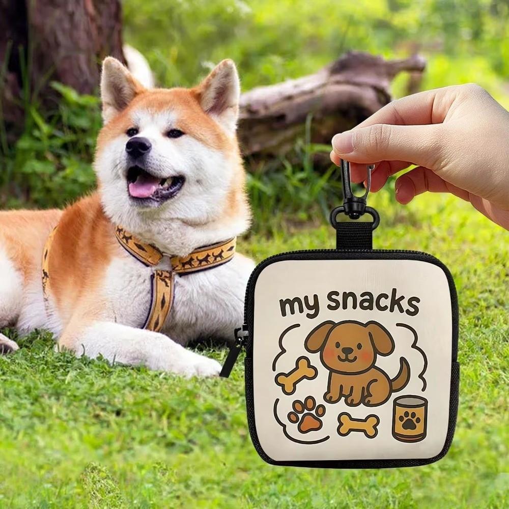 Transparent Window Dog Training Bag Portable Pet Snack Bag Dog Treat Pouch  Puppy Training
