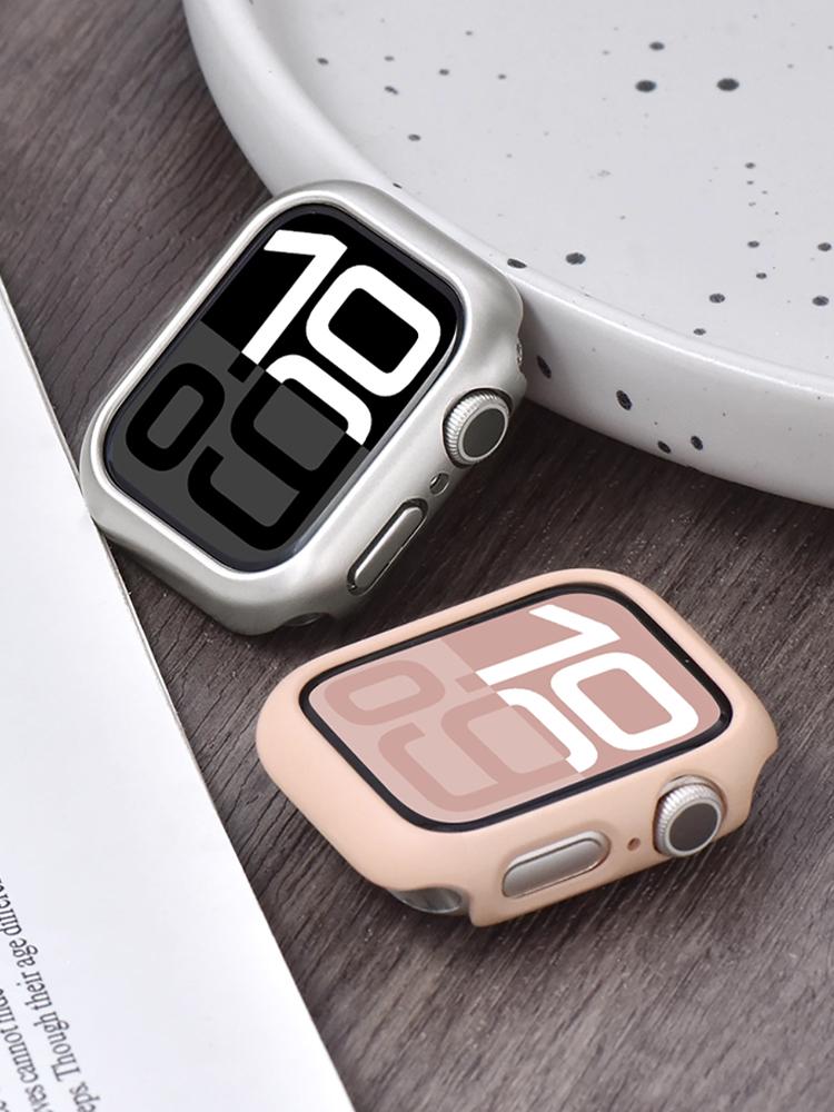 Чехол для Apple Watch Серия 11 10 46мм 42мм Аксессуары Защитный чехол для умных часов Полый Жесткий PC Бампер iWatch 11 Защитный