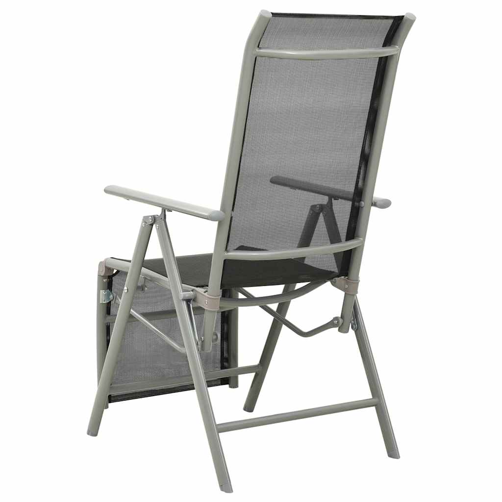 Garden Loungers 2 Pcs. Textilene and Aluminum Silver