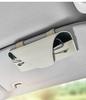 Sunglasses Holder for Car Visor, Leather Car Glass Holder Clip, Car Storage Protect Glasses