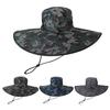 Outdoor Super Large Hat Brim Camouflage Sun Protection Hat Men's Fan Tactical Camouflage Hat Big Brim Sun Protection Benny Fisherman's Hat