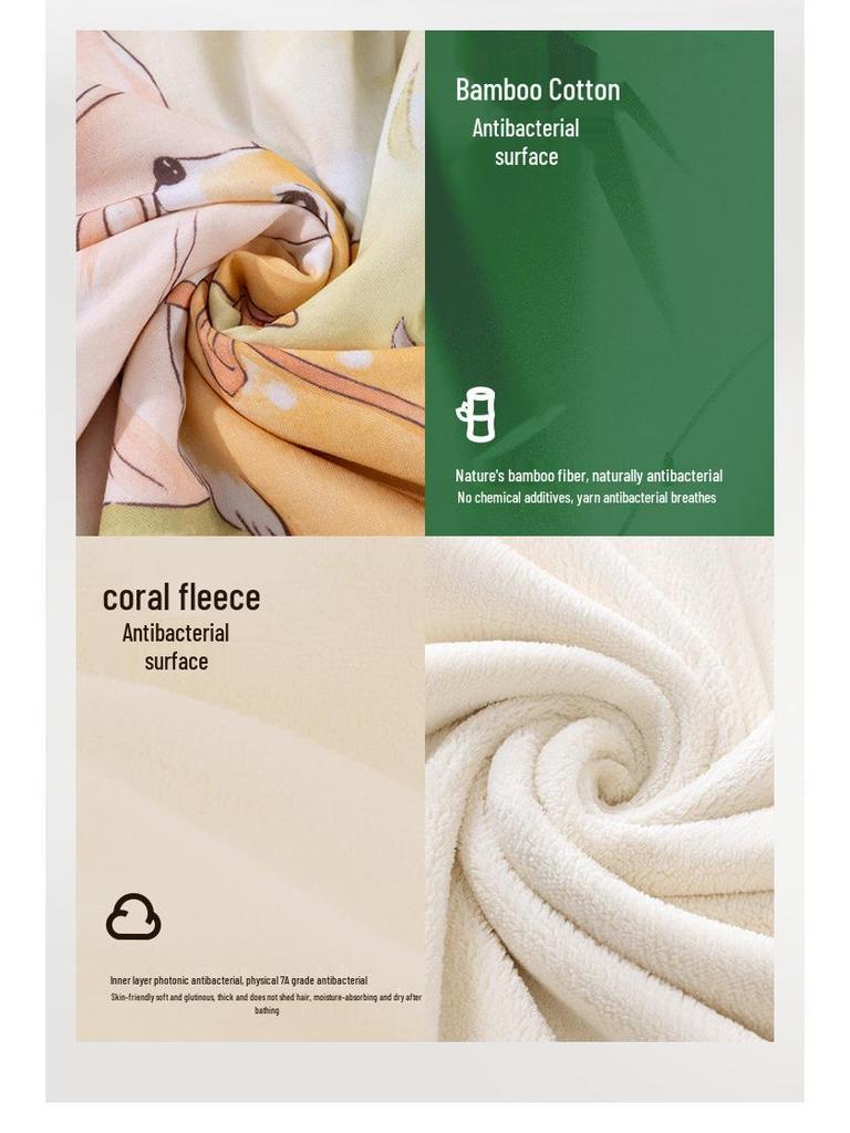 Jingqi Hooded Baby Poncho Bath Towel: Wearable, Absorbent, Newborn Bathrobe for Boys & Girls