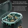 Pill Organizer Portable Travel Storage Box Mini Vitamin Pill Case Container For Purse And Pocket Tiny Clear Medicine Holder