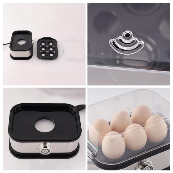 Электрическая яйцеварка с автоматическим отключением Большая вместимость Легко чистить Многофункциональная омлетница Быстрая яйцеварка