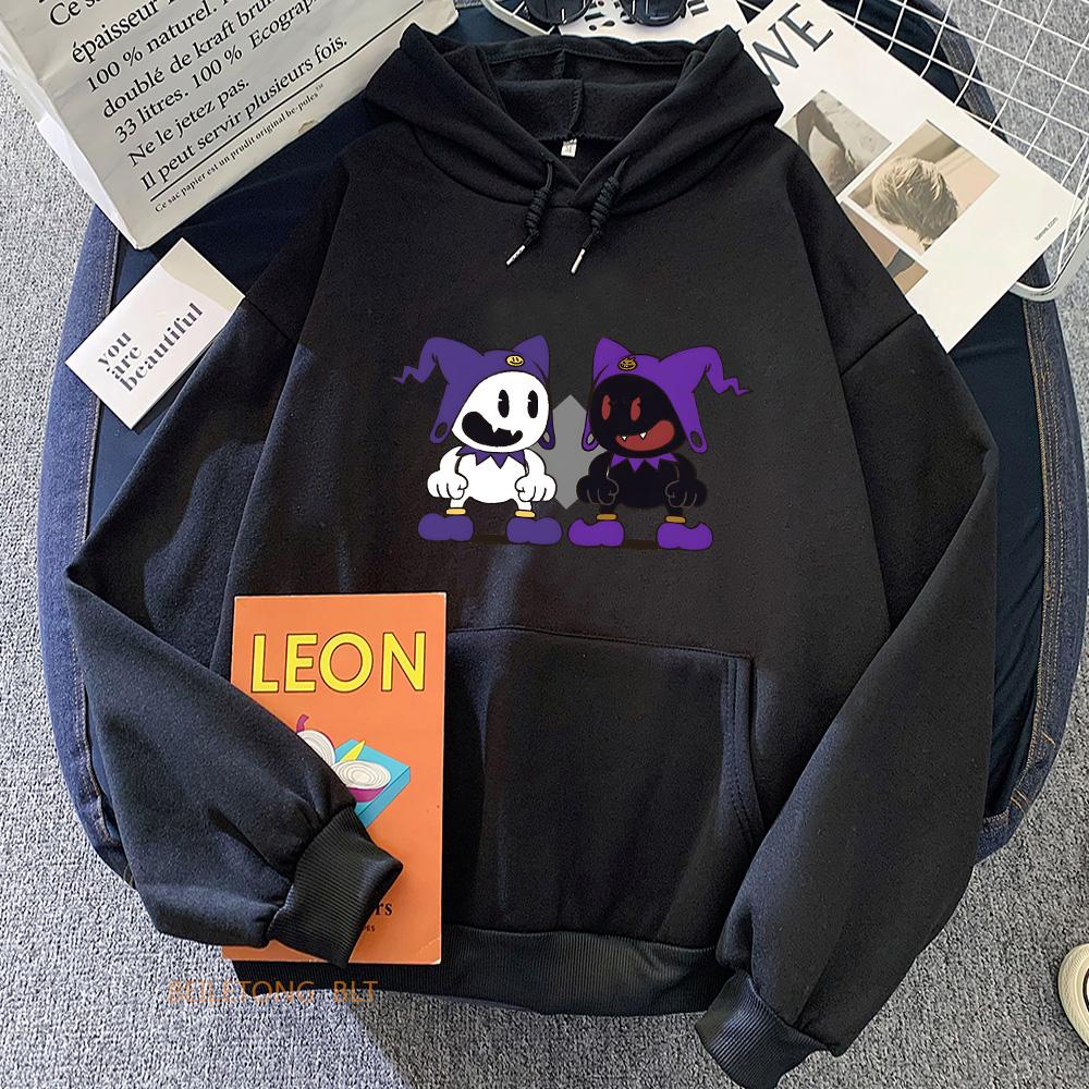 Худи Persona Повседневная Удобная Свитшот с Длинным Рукавом Круглый Вырез Флис Манга Одежда Мультяшный Принт Женская Одежда Пуловеры