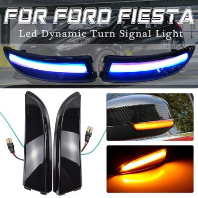 Динамический поворотник для Ford Fiesta Mk7 2008-2017 B-Max 2012-2017 светодиодный боковой указатель поворота с боковым крылом, боковой фонарь со стрелкой