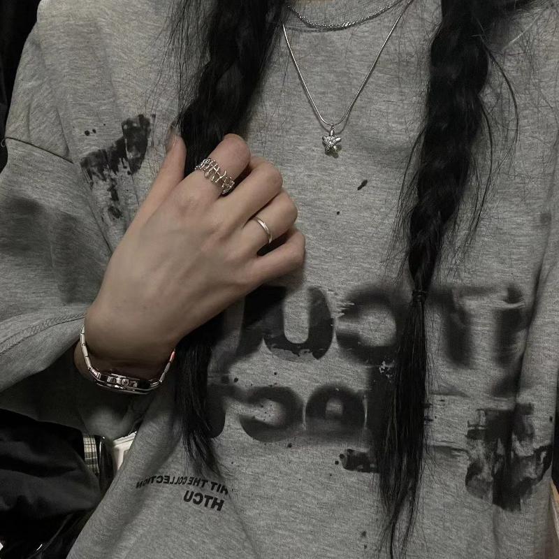 Y2k Harajuku Tshirt Women Vintage Oversize Grunge Short Sleeve Aesthetic Tees Korean Fashion Goth Streetwear Top Hippie