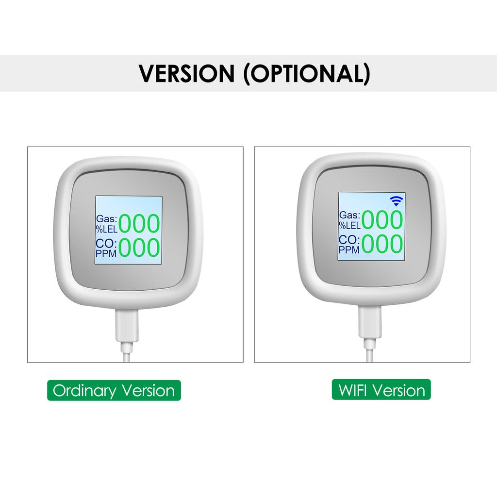 WIFI детектор горючего газа газовая сигнализация цифровой прибор для обнаружения горючего газа утечка газа