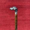Black  Bulldog Walking Cane, Dog Head Handle Wooden Carved Walking Stick, Brass Walking Cane For Men, Walking Cane