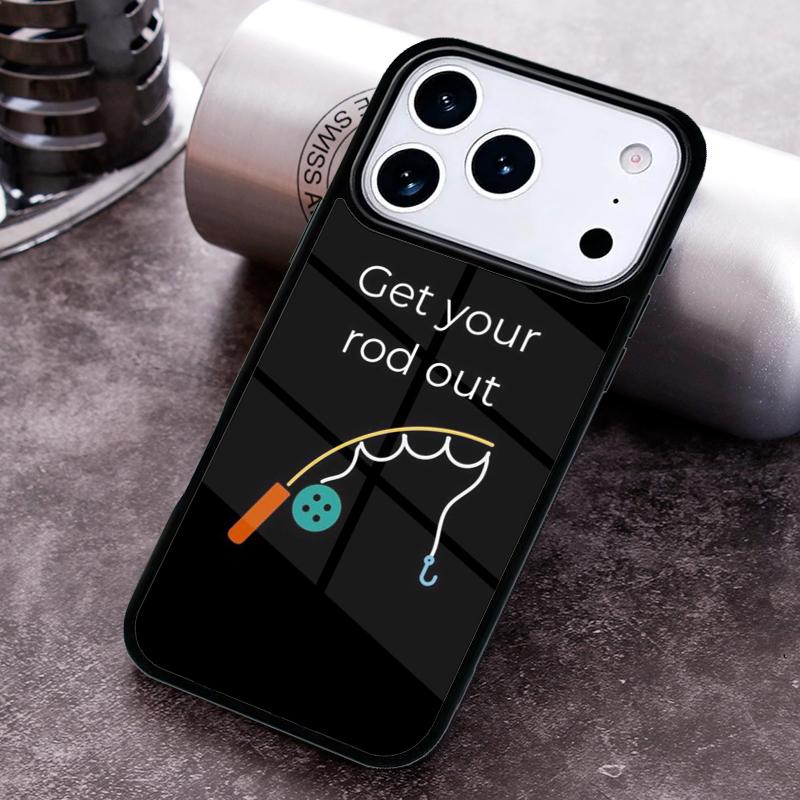Fishing Rod Phone Case for iPhone 17 16 15 Pro Max Air 14 13 12 11 Plus Shockproof Cover