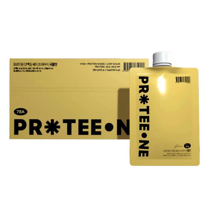 [7 Servings] 1 Box (7 Packs) of Protein Shake Pouches (Grain, Chocolate, Green Tea, Black Sesame)