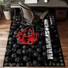 Ramm-stein Skulls And Logo Area Rug Suitable for Indoor And Outdoor,Carpets for Kitchens, Homes, Offices, Living Rooms,Home Decor,Christmas Gift