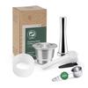 Многоразовые кофейные капсулы iCafilas для кофемашин Nespresso Фильтры для кофе из нержавеющей стали Эспрессо с крема Кофеварка Чайная посуда