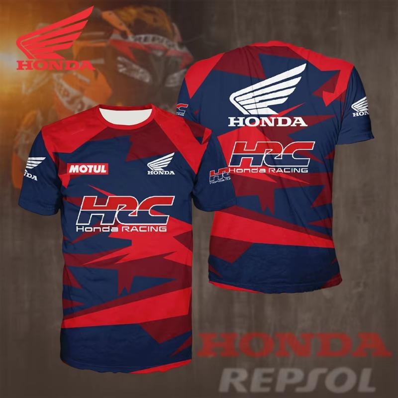 Дышащая футболка HRC Team Racing 25-26 Honda для любителей мотоциклов, отводящая пот, летняя спортивная одежда для велоспорта для мужчин