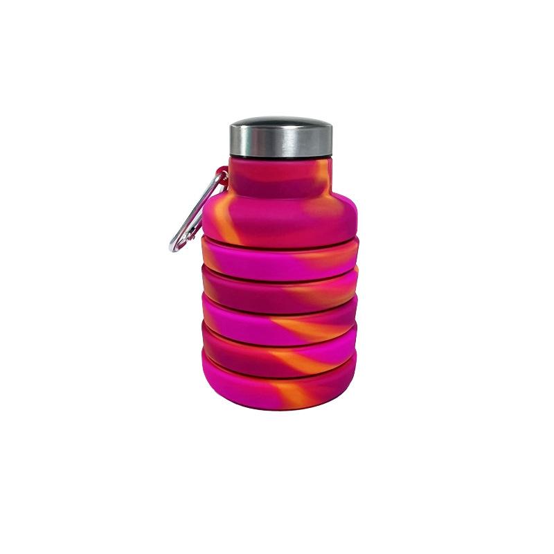 500ML Portable Silicone Water Bottle Retractable Folding Coffee Bottle Cups E Outdoor Travel Tools Collapsible Sport Bottles
