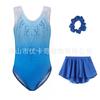 Girls Ballet Leotard With Tulle Skirt Hair Accessory Set Dance Practice Performance Sweet Style