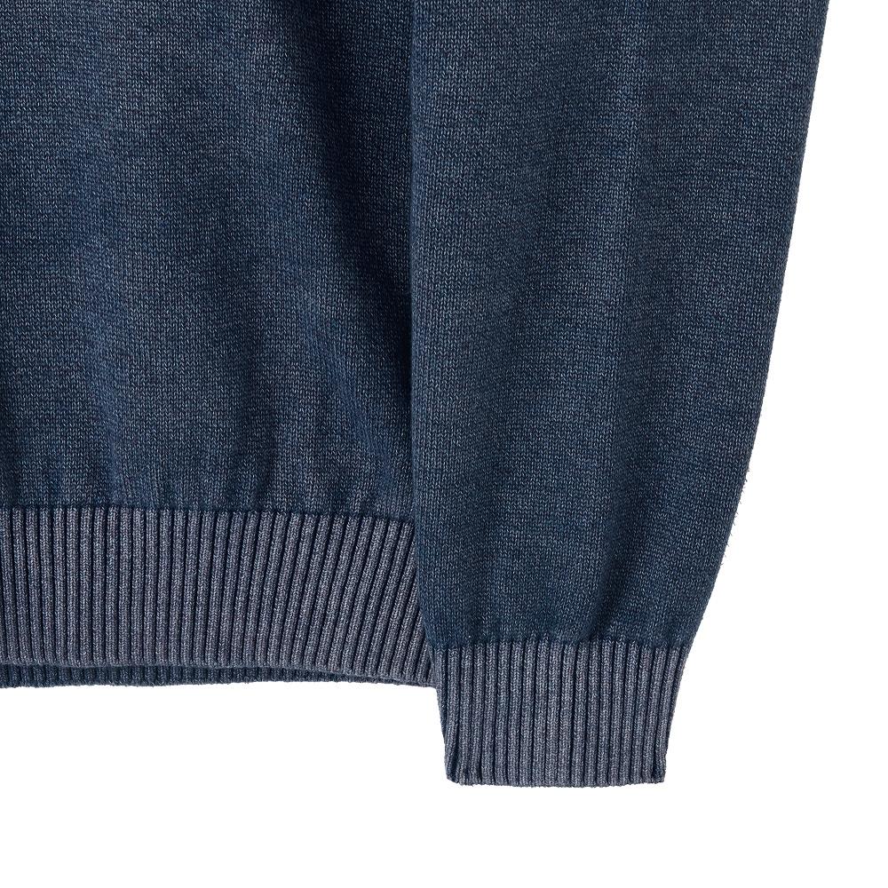 BROMPTON LONDON Bio-Washing Cotton Sweater - D/Blue (P253Mkt410)