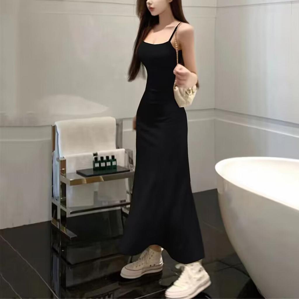 Женские летние модные сексуальные открытые платья с рюкзаком и темпераментом